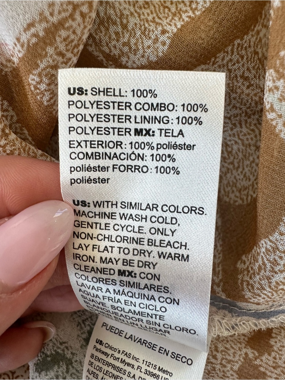 WHBM Ruffle Sleeve Seashell Chiffon Wrap Dress - Picture 8 of 8